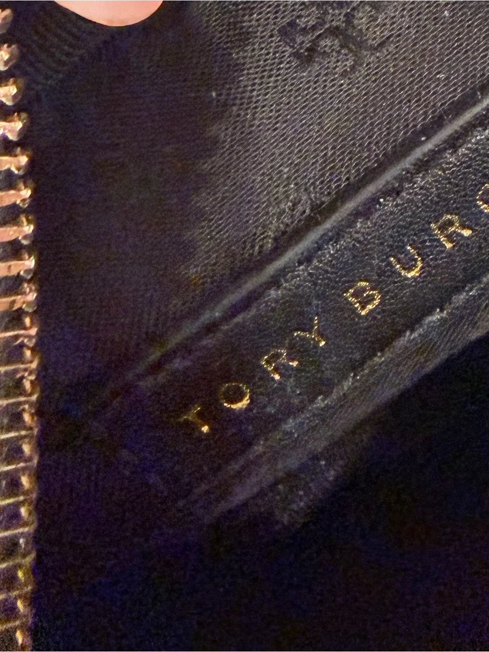 Tory Burch T-Zag Cosmetic Make-up Jewelry Bag Case Geometric Pattern NWOT